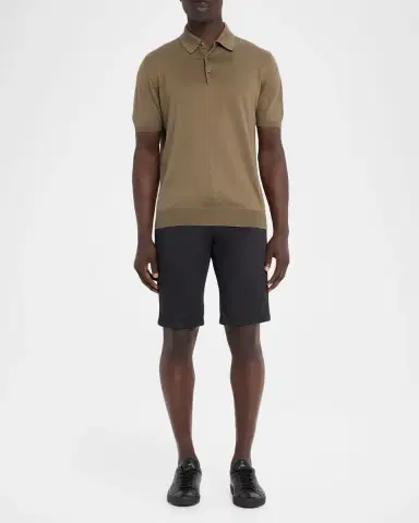 Kiton Men's Cotton Knit Polo Shirt | Thumbnail 2 Kiton Men's Cotton Knit Polo Shirt | Thumbnail 2