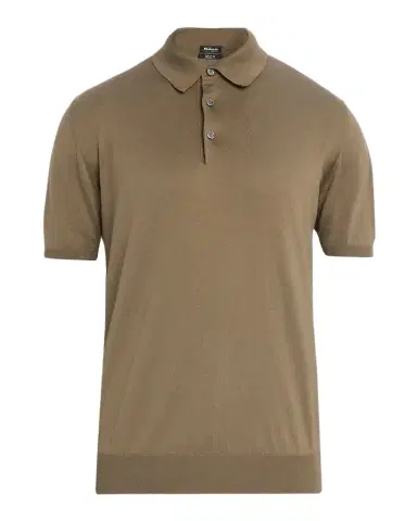 Kiton Men's Cotton Knit Polo Shirt | Thumbnail 1 Kiton Men's Cotton Knit Polo Shirt | Thumbnail 1