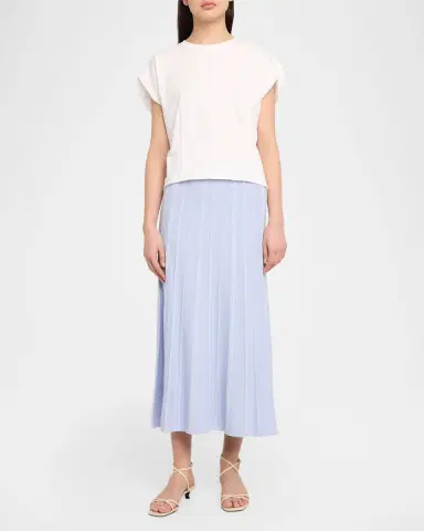 Proenza Schouler White Label Morena Textured Knit Midi Skirt | Thumbnail 2 Proenza Schouler White Label Morena Textured Knit Midi Skirt | Thumbnail 2