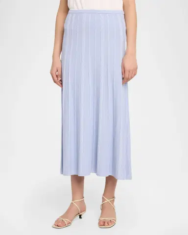 Proenza Schouler White Label Morena Textured Knit Midi Skirt | Thumbnail 4 Proenza Schouler White Label Morena Textured Knit Midi Skirt | Thumbnail 4