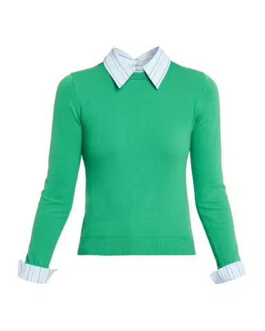 ALICE + OLIVIA Porla Collared Sweater | Thumbnail 1 ALICE + OLIVIA Porla Collared Sweater | Thumbnail 1