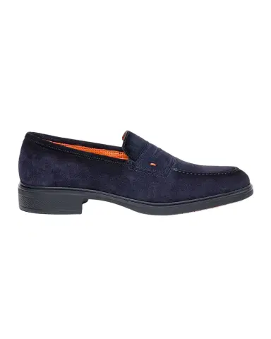 Santoni Men's Easy Suede Loafers | Thumbnail 1 Santoni Men's Easy Suede Loafers | Thumbnail 1