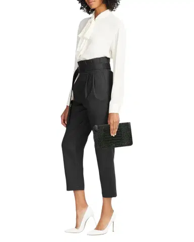 Toteme Croc-Embossed Leather Clutch Bag | Thumbnail 1 Toteme Croc-Embossed Leather Clutch Bag | Thumbnail 1