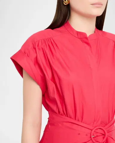 Saloni Neesha Short-Sleeve Cotton Maxi Dress | Thumbnail 5 Saloni Neesha Short-Sleeve Cotton Maxi Dress | Thumbnail 5