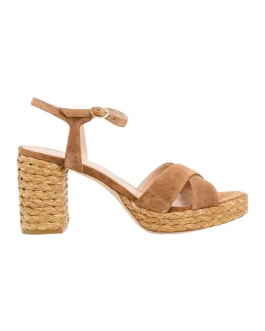 Stuart Weitzman 80mm Dayna Suede Espadrille Platform Sandals | Thumbnail 1 Stuart Weitzman 80mm Dayna Suede Espadrille Platform Sandals | Thumbnail 1