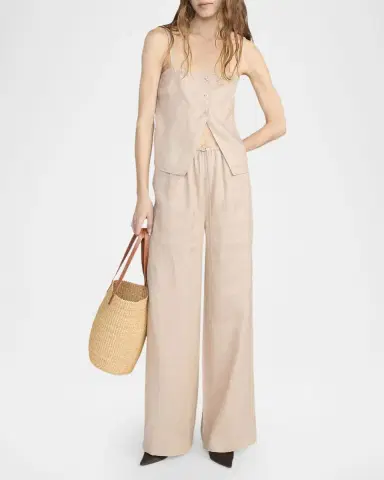 FRAME The Linen Lounge Pants | Thumbnail 2 FRAME The Linen Lounge Pants | Thumbnail 2
