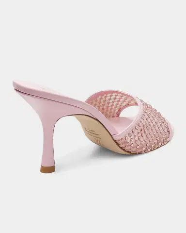 Stuart Weitzman 85mm Bareitall Mesh and Leather Sandals | Thumbnail 2 Stuart Weitzman 85mm Bareitall Mesh and Leather Sandals | Thumbnail 2