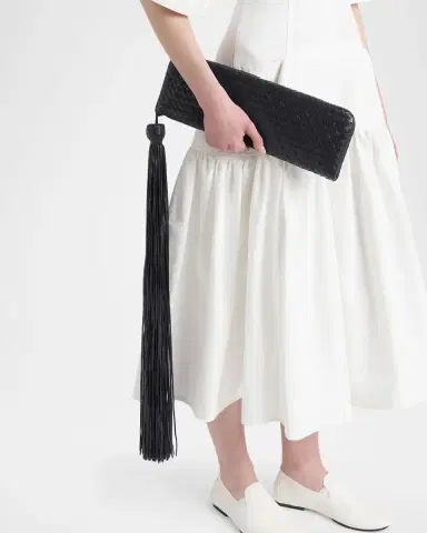 Bottega Veneta Tassel Nappa Leather Clutch Bag | Thumbnail 2 Bottega Veneta Tassel Nappa Leather Clutch Bag | Thumbnail 2