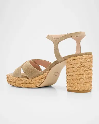 Stuart Weitzman 80mm Dayna Suede Espadrille Platform Sandals | Thumbnail 2 Stuart Weitzman 80mm Dayna Suede Espadrille Platform Sandals | Thumbnail 2