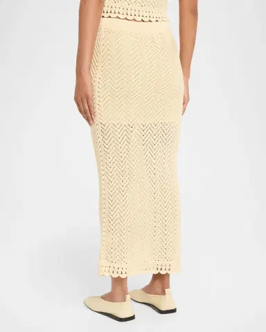 A.L.C. Siesta Open-Knit Maxi Skirt | Thumbnail 3 A.L.C. Siesta Open-Knit Maxi Skirt | Thumbnail 3