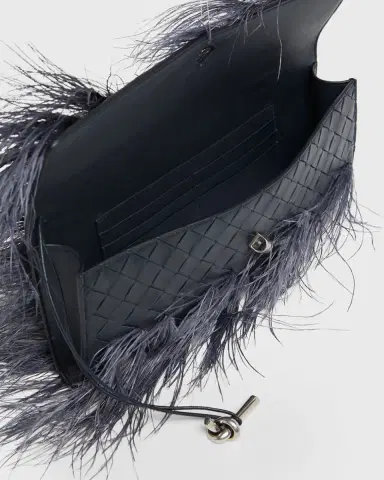 Bottega Veneta Andiamo Feather Leather Clutch Bag | Thumbnail 4 Bottega Veneta Andiamo Feather Leather Clutch Bag | Thumbnail 4
