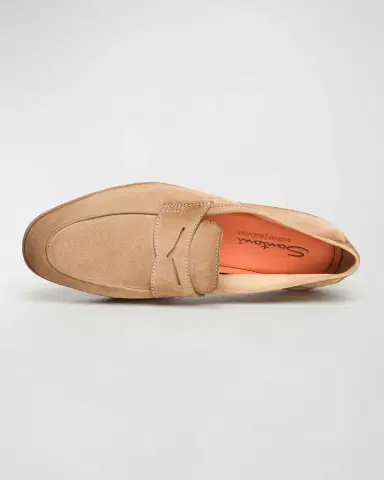 Santoni Men's Carlo Burnished Suede Driving Shoes | Thumbnail 3 Santoni Men's Carlo Burnished Suede Driving Shoes | Thumbnail 3