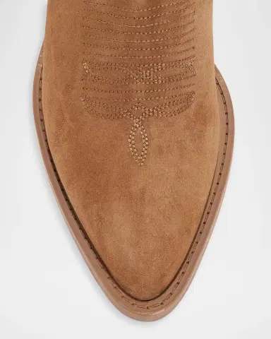 Partlow Aleene Perforated Suede Knee-High Cowboy Boots | Thumbnail 6 Partlow Aleene Perforated Suede Knee-High Cowboy Boots | Thumbnail 6