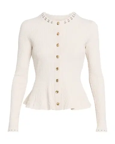 Jason Wu Collection Cable Knit Peplum Top | Thumbnail 1 Jason Wu Collection Cable Knit Peplum Top | Thumbnail 1