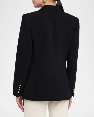 Kobi Halperin Rue Single-Button Crepe Jacket | Thumbnail 3 Kobi Halperin Rue Single-Button Crepe Jacket | Thumbnail 3