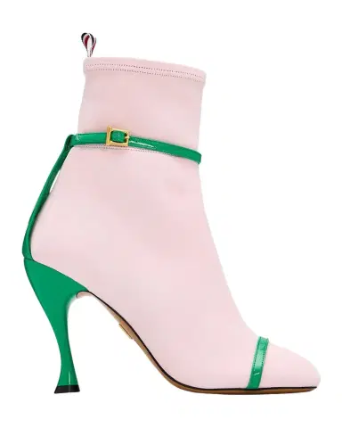 Thom Browne 105mm Trompe L 'oeil Suede Booties | Thumbnail 1 Thom Browne 105mm Trompe L 'oeil Suede Booties | Thumbnail 1