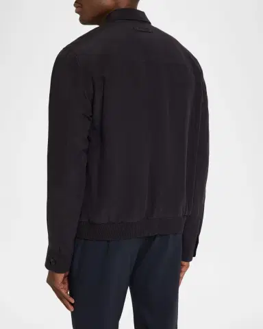 Brioni Men's Cotton Performa Shirt Blouson | Thumbnail 3 Brioni Men's Cotton Performa Shirt Blouson | Thumbnail 3