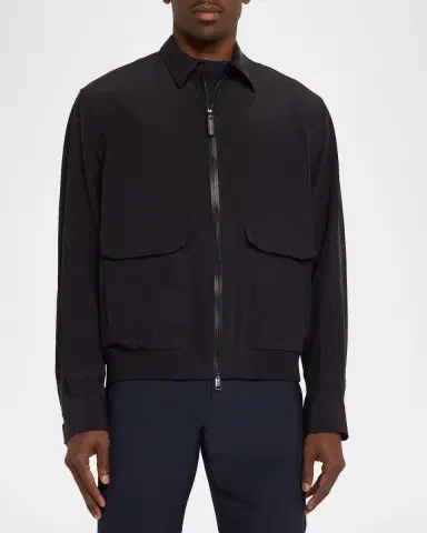Brioni Men's Cotton Performa Shirt Blouson | Thumbnail 4 Brioni Men's Cotton Performa Shirt Blouson | Thumbnail 4