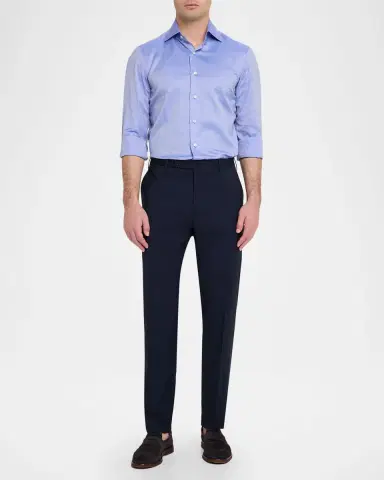 Incotex Men 's Slim-Fit Tropical Wool Trousers | Thumbnail 2 Incotex Men 's Slim-Fit Tropical Wool Trousers | Thumbnail 2