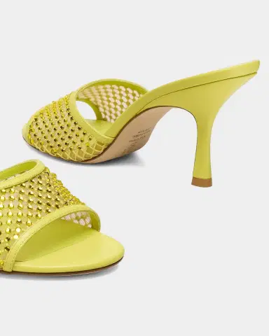 Stuart Weitzman 85mm Bareitall Mesh and Leather Sandals | Thumbnail 3 Stuart Weitzman 85mm Bareitall Mesh and Leather Sandals | Thumbnail 3