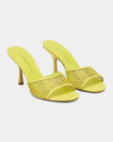 Stuart Weitzman 85mm Bareitall Mesh and Leather Sandals | Thumbnail 4 Stuart Weitzman 85mm Bareitall Mesh and Leather Sandals | Thumbnail 4