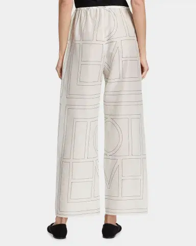 Toteme Monogram Cotton PJ Bottoms | Thumbnail 3 Toteme Monogram Cotton PJ Bottoms | Thumbnail 3