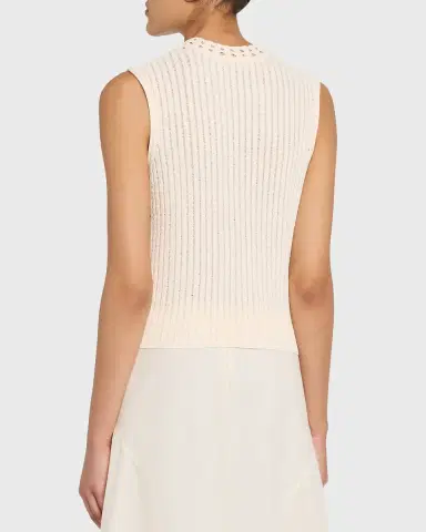 Jason Wu Collection Openwork Cable Knit Sleeveless Sweater | Thumbnail 2 Jason Wu Collection Openwork Cable Knit Sleeveless Sweater | Thumbnail 2
