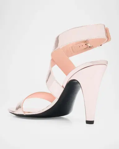 Alaïa 90mm Patent Metallic Leather Sandals | Thumbnail 4 Alaïa 90mm Patent Metallic Leather Sandals | Thumbnail 4