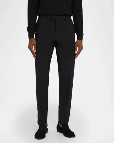 Incotex Men 's Slim-Fit Tropical Wool Trousers | Thumbnail 4 Incotex Men 's Slim-Fit Tropical Wool Trousers | Thumbnail 4