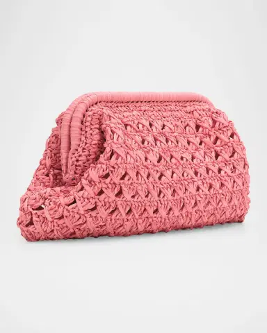 BTB Los Angeles Cristal Woven Crystal Buckle Clutch Bag | Thumbnail 2 BTB Los Angeles Cristal Woven Crystal Buckle Clutch Bag | Thumbnail 2