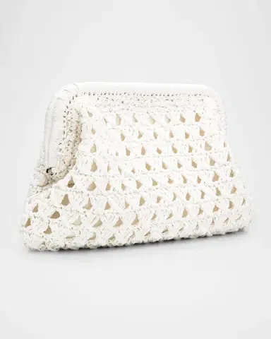 BTB Los Angeles Cristal Woven Crystal Buckle Clutch Bag | Thumbnail 7 BTB Los Angeles Cristal Woven Crystal Buckle Clutch Bag | Thumbnail 7