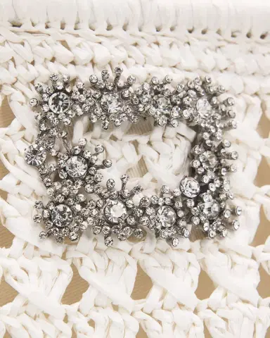 BTB Los Angeles Cristal Woven Crystal Buckle Clutch Bag | Thumbnail 10 BTB Los Angeles Cristal Woven Crystal Buckle Clutch Bag | Thumbnail 10