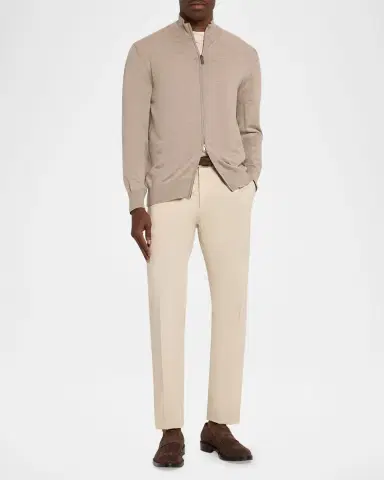 Incotex Men 's Pressed-Crease Cotton Trousers | Thumbnail 2 Incotex Men 's Pressed-Crease Cotton Trousers | Thumbnail 2