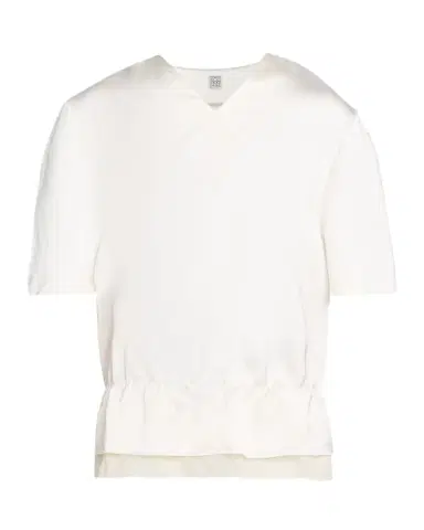 Toteme V-Neck Satin Pullover | Thumbnail 1 Toteme V-Neck Satin Pullover | Thumbnail 1