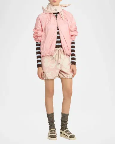 Moncler Stripe Long-Sleeve Polo Cardigan | Thumbnail 2 Moncler Stripe Long-Sleeve Polo Cardigan | Thumbnail 2