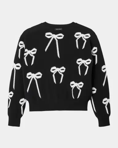 Marc Jacobs Bow Jacquard Crewneck Sweater | Thumbnail 6 Marc Jacobs Bow Jacquard Crewneck Sweater | Thumbnail 6