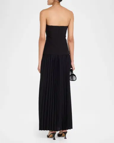 Generation Love Cody Pleated Strapless Dress | Thumbnail 3 Generation Love Cody Pleated Strapless Dress | Thumbnail 3