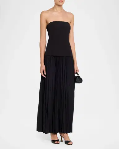 Generation Love Cody Pleated Strapless Dress | Thumbnail 4 Generation Love Cody Pleated Strapless Dress | Thumbnail 4