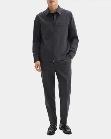 Theory Men's Travel Overshirt in Motion Wool | Thumbnail 2 Theory Men's Travel Overshirt in Motion Wool | Thumbnail 2