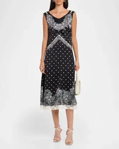 Marc Jacobs Trompe L 'Oeil Slip Midi Dress | Thumbnail 2 Marc Jacobs Trompe L 'Oeil Slip Midi Dress | Thumbnail 2