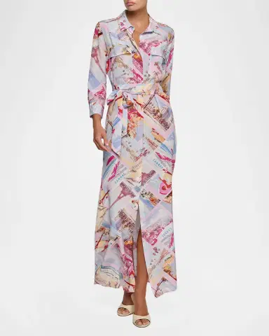 L'Agence Cameron Maxi Shirtdress | Thumbnail 2 L'Agence Cameron Maxi Shirtdress | Thumbnail 2