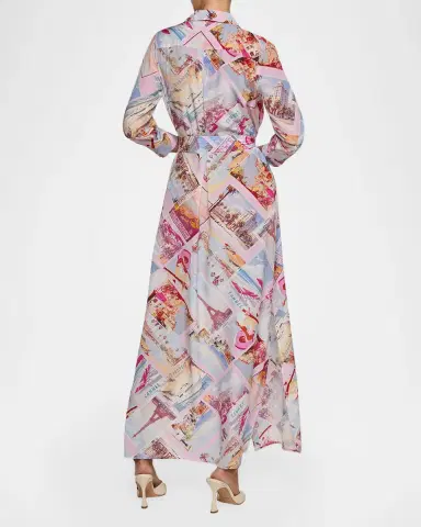 L'Agence Cameron Maxi Shirtdress | Thumbnail 3 L'Agence Cameron Maxi Shirtdress | Thumbnail 3