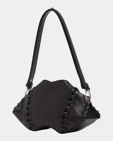 McQueen Lace-Up Corset Leather Shoulder Bag | Thumbnail 2 McQueen Lace-Up Corset Leather Shoulder Bag | Thumbnail 2