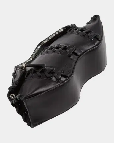 McQueen Lace-Up Corset Leather Shoulder Bag | Thumbnail 5 McQueen Lace-Up Corset Leather Shoulder Bag | Thumbnail 5