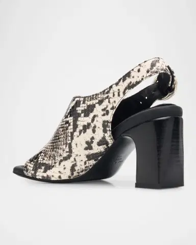 Rag & Bone 75mm Gigi Snake-Printed Leather Slingback Sandals | Thumbnail 2 Rag & Bone 75mm Gigi Snake-Printed Leather Slingback Sandals | Thumbnail 2