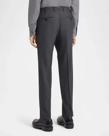 ZEGNA Men 's High Performance Flat-Front Trousers | Thumbnail 3 ZEGNA Men 's High Performance Flat-Front Trousers | Thumbnail 3