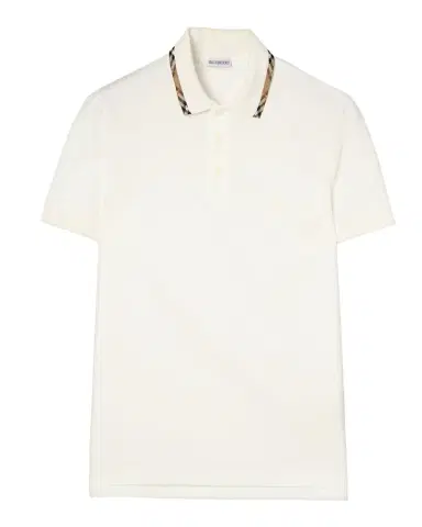 Burberry Men's Slim Fit Check-Placket Pique Polo Shirt | Thumbnail 1 Burberry Men's Slim Fit Check-Placket Pique Polo Shirt | Thumbnail 1