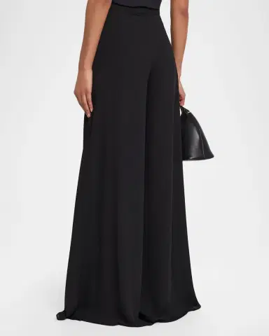 LAPOINTE Georgette Wide-Leg Pants with Pockets | Thumbnail 3 LAPOINTE Georgette Wide-Leg Pants with Pockets | Thumbnail 3
