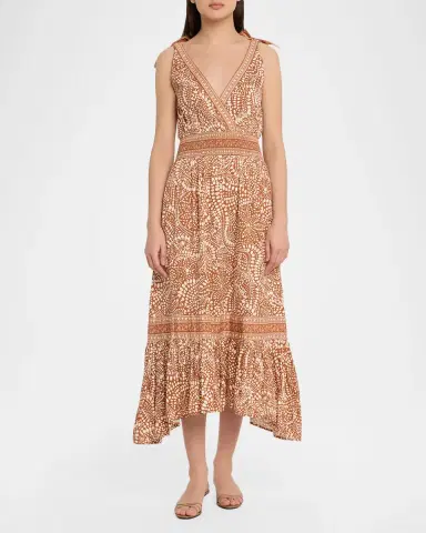 Ramy Brook Mariam Smocked-Waist Midi Dress | Thumbnail 2 Ramy Brook Mariam Smocked-Waist Midi Dress | Thumbnail 2