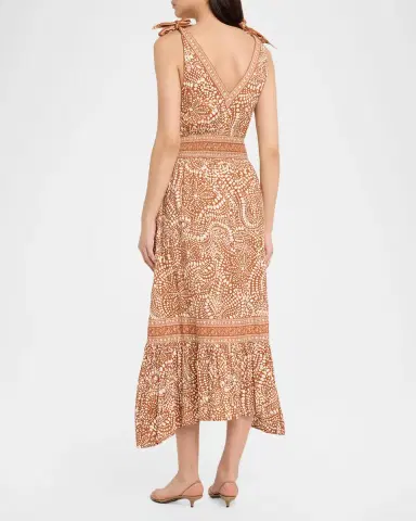 Ramy Brook Mariam Smocked-Waist Midi Dress | Thumbnail 3 Ramy Brook Mariam Smocked-Waist Midi Dress | Thumbnail 3